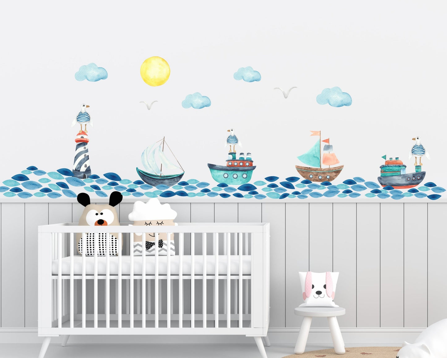 Coastal & Sea & Wave Wall Decal - ChicoBumBum