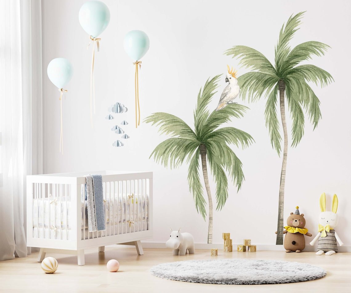 Baby Safari Animals & Trees Wall Decal - ChicoBumBum
