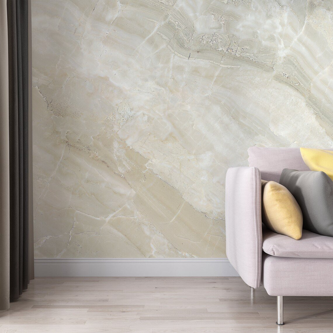 Beige Marble Wallpaper - ChicoBumBum