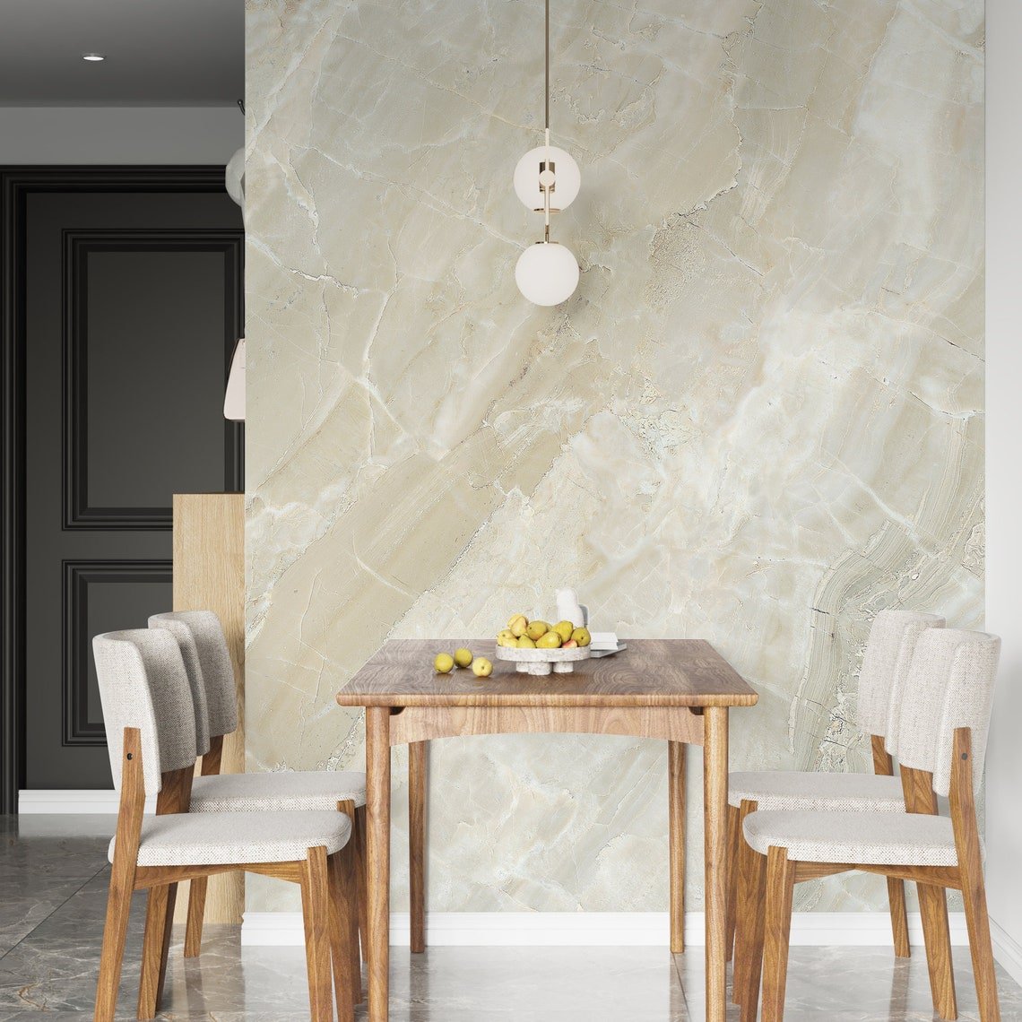 Beige Marble Wallpaper - ChicoBumBum