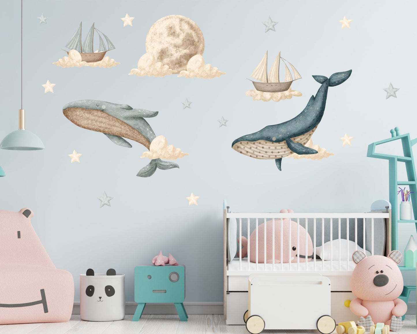 Dreamy Nursery Hot Air Balloon Wall Decal - ChicoBumBum