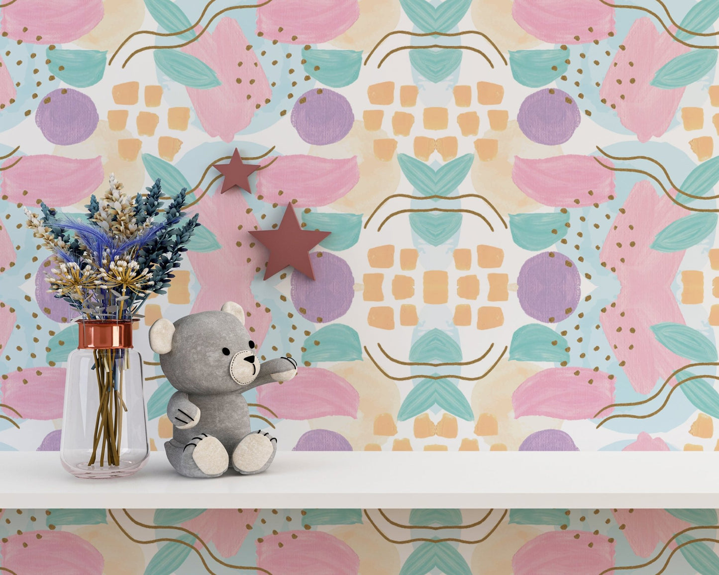 Nursery Colorful Wallpaper - ChicoBumBum