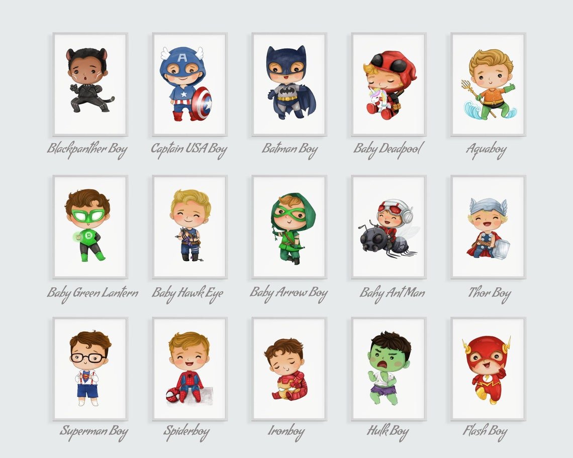 Superheros & Comic Style Name Wall Decal - ChicoBumBum