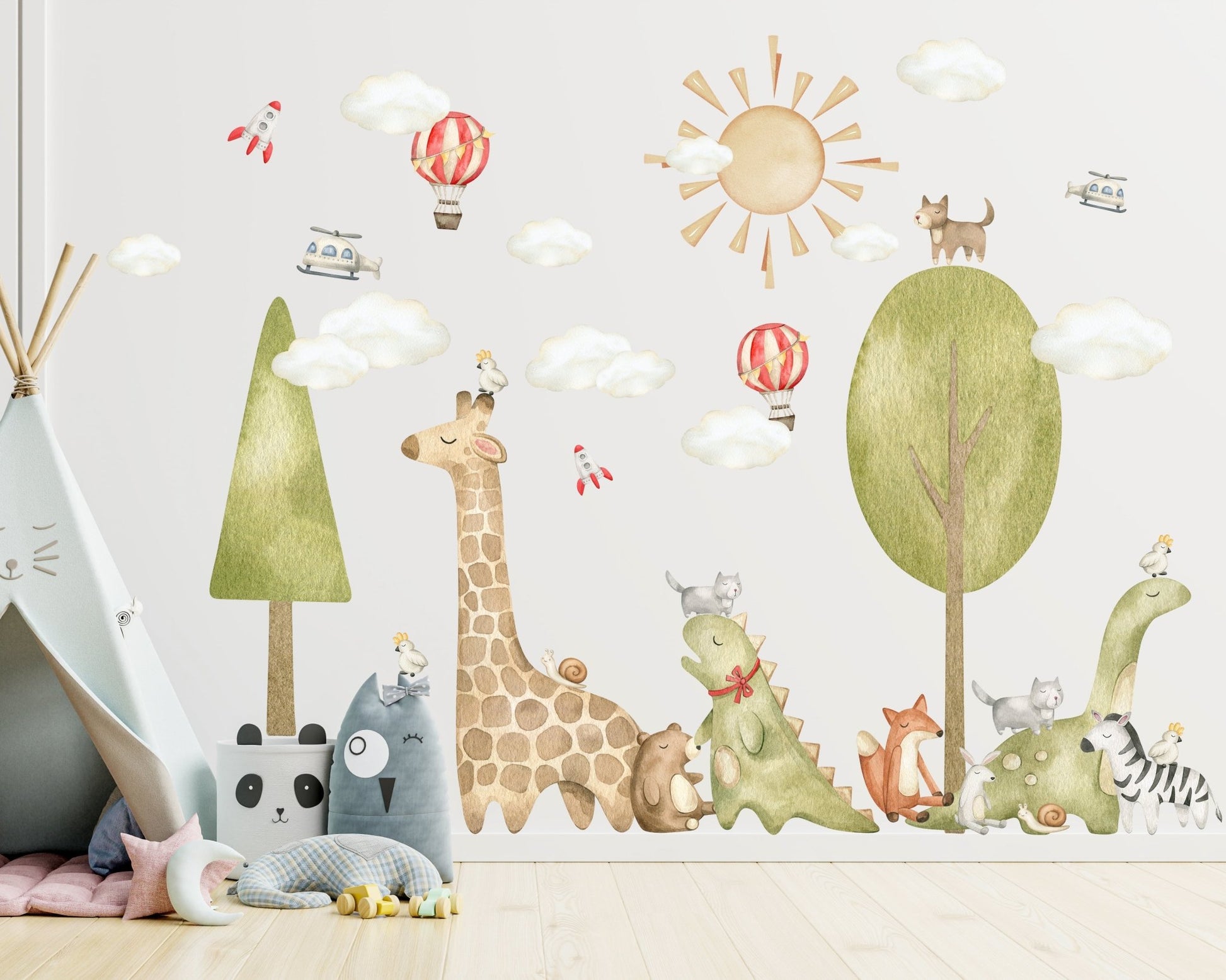 Baby Forest Animals & Trees Wall Decal - ChicoBumBum