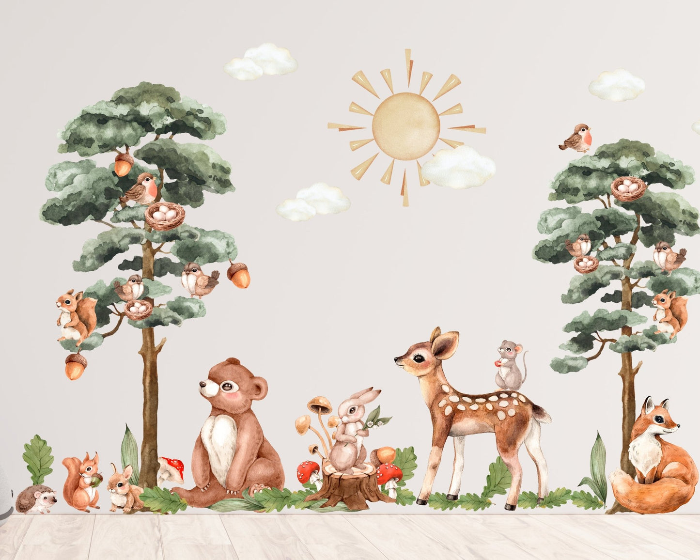 Forest Animals & Trees Wall Decal - ChicoBumBum