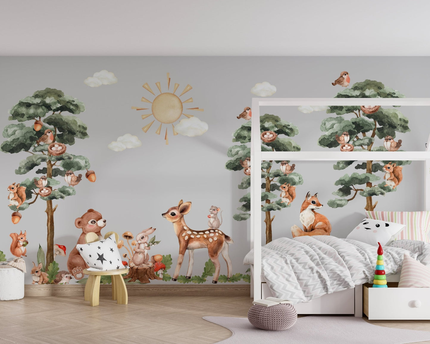 Forest Animals & Trees Wall Decal - ChicoBumBum