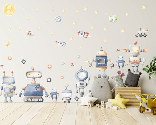 Robots Wall Decal - ChicoBumBum