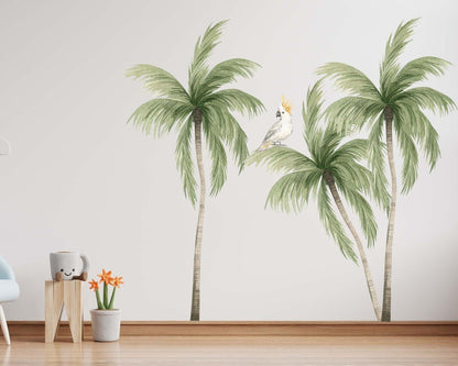 Safari Animals & Palm Trees Wall Decal - ChicoBumBum