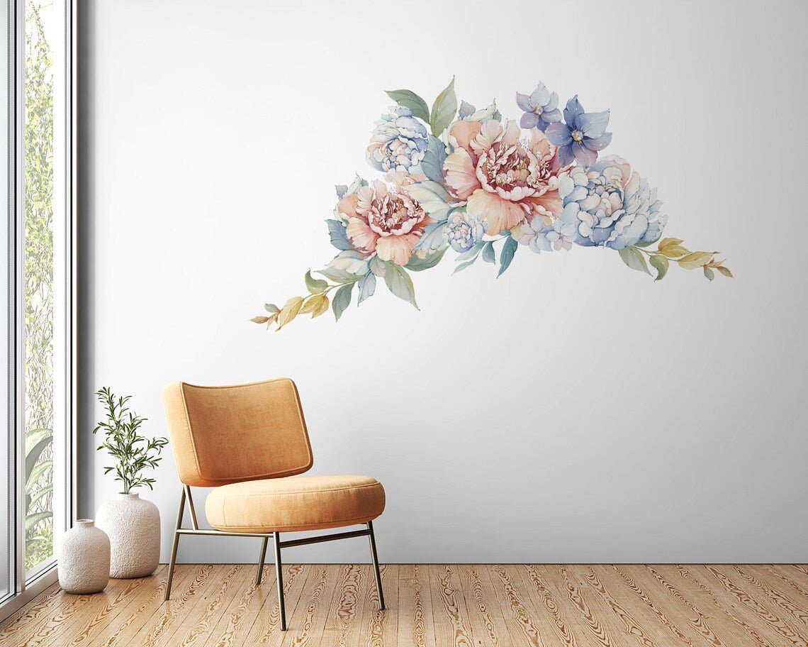 Watercolor Flower Wall Decal - ChicoBumBum