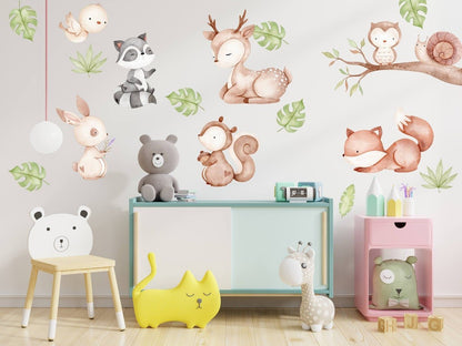 Baby Deer Nursery Animals Wall Decal - ChicoBumBum