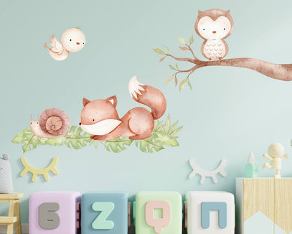 Baby Deer Nursery Animals Wall Decal - ChicoBumBum