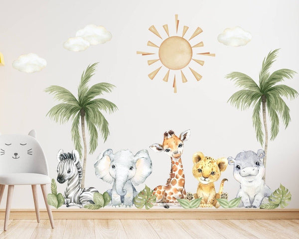 Safari nursery best sale wall decals