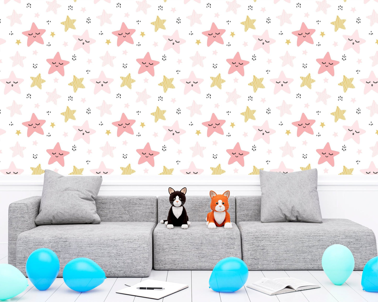 Colorful Stars Wallpaper - ChicoBumBum