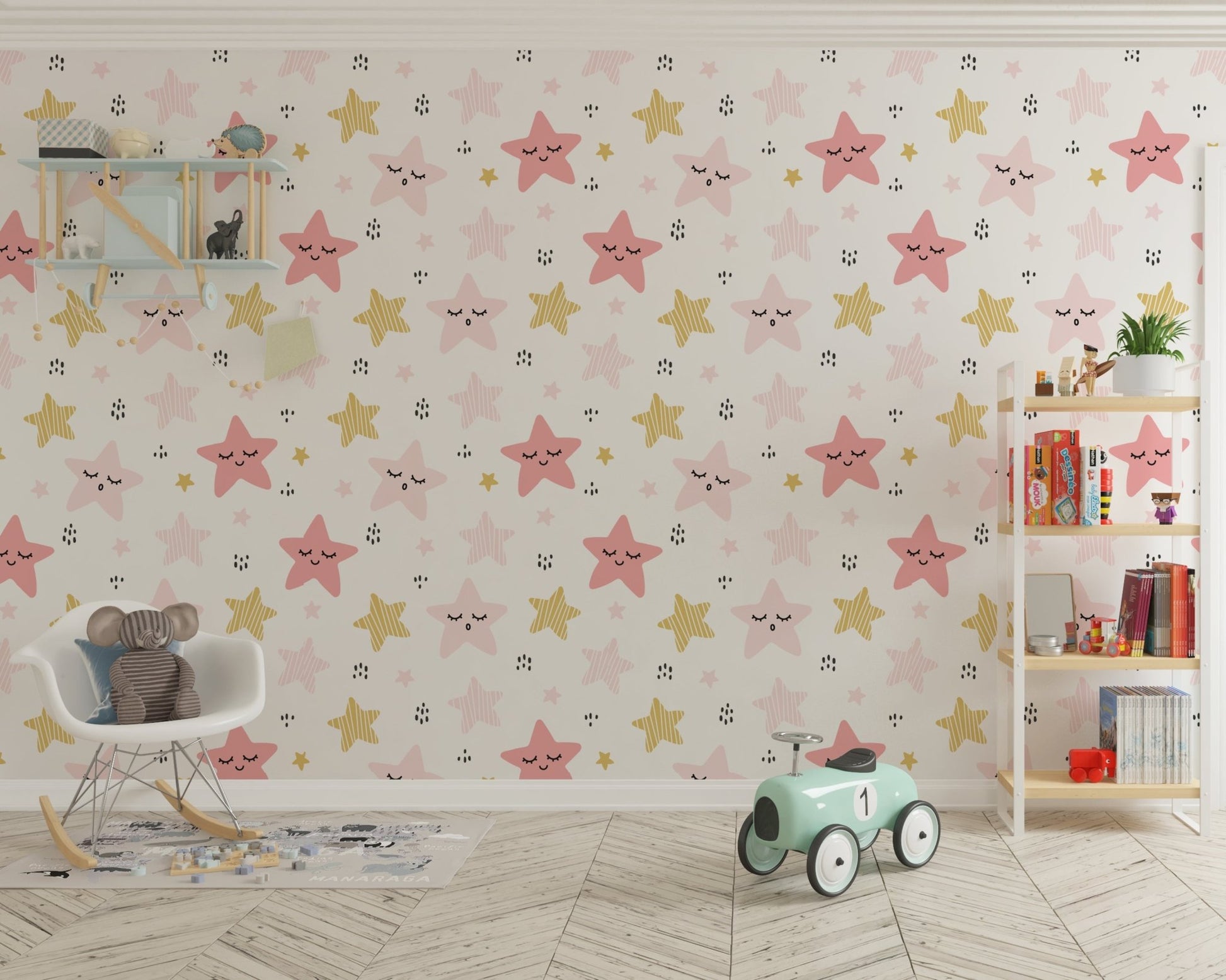 Colorful Stars Wallpaper - ChicoBumBum