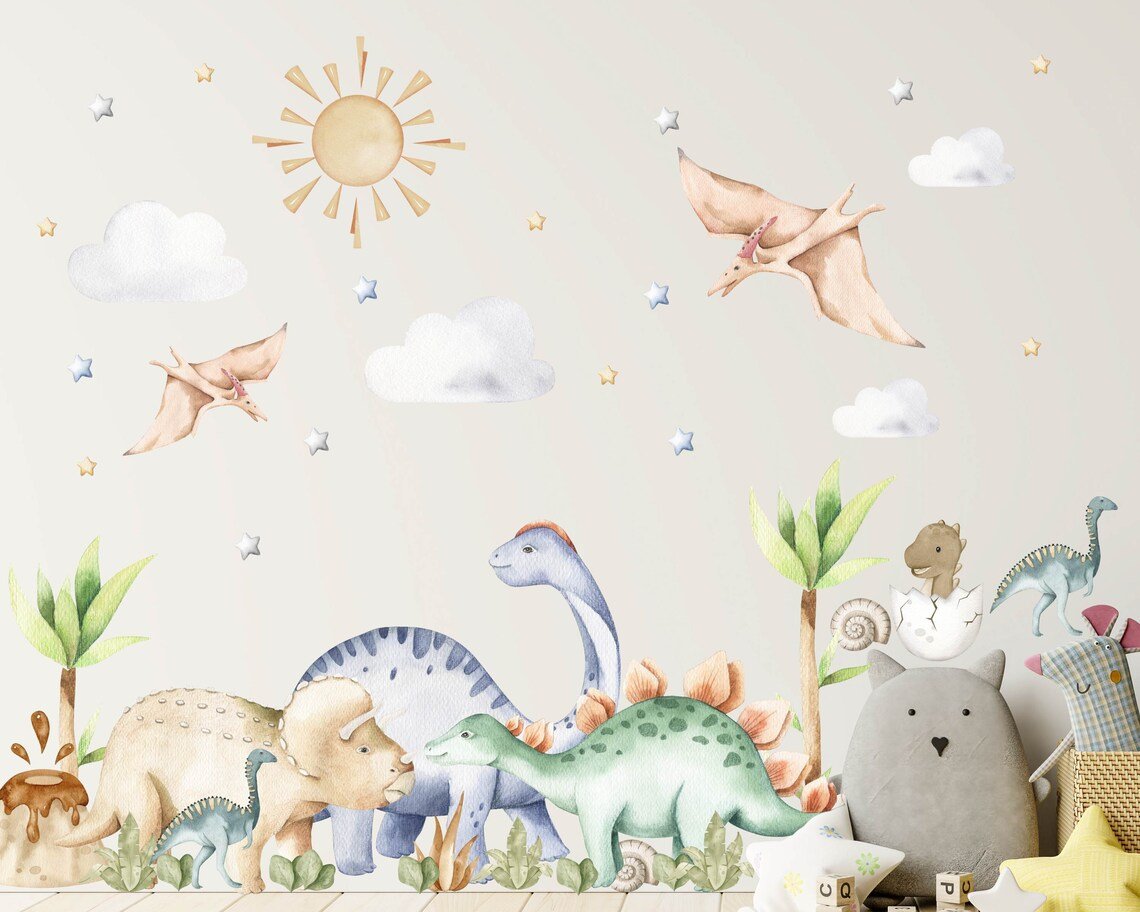 Cute Dinosaurs Wall Decal - ChicoBumBum