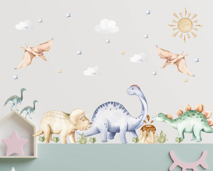 Cute Dinosaurs Wall Decal - ChicoBumBum