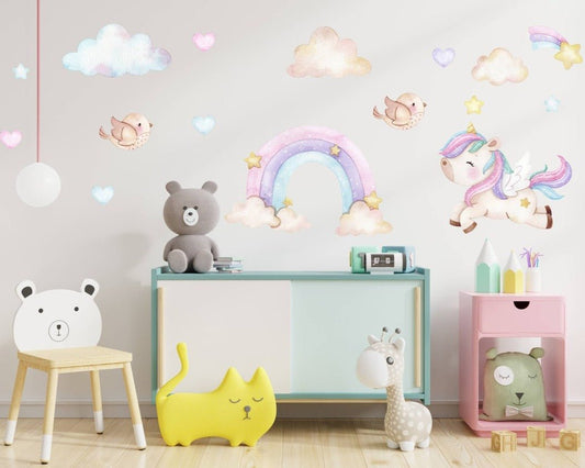 Cute Unicorns Wall Decal - ChicoBumBum