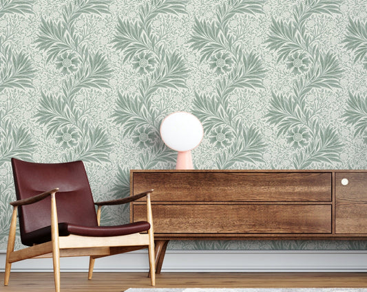 Green Floral Decorative Wallpaper - ChicoBumBum