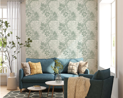 Green Floral Decorative Wallpaper - ChicoBumBum