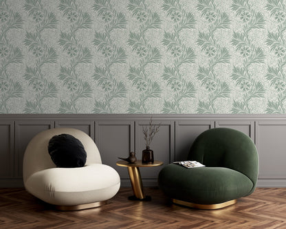 Green Floral Decorative Wallpaper - ChicoBumBum