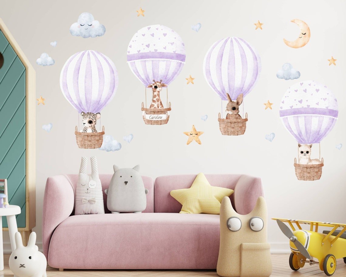 Hot Air Balloon Nursery Wall Decal - ChicoBumBum