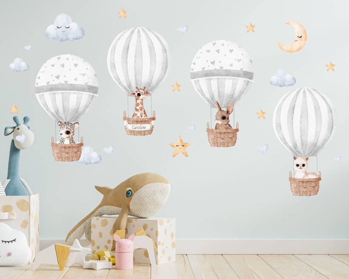 Hot Air Balloon Nursery Wall Decal - ChicoBumBum