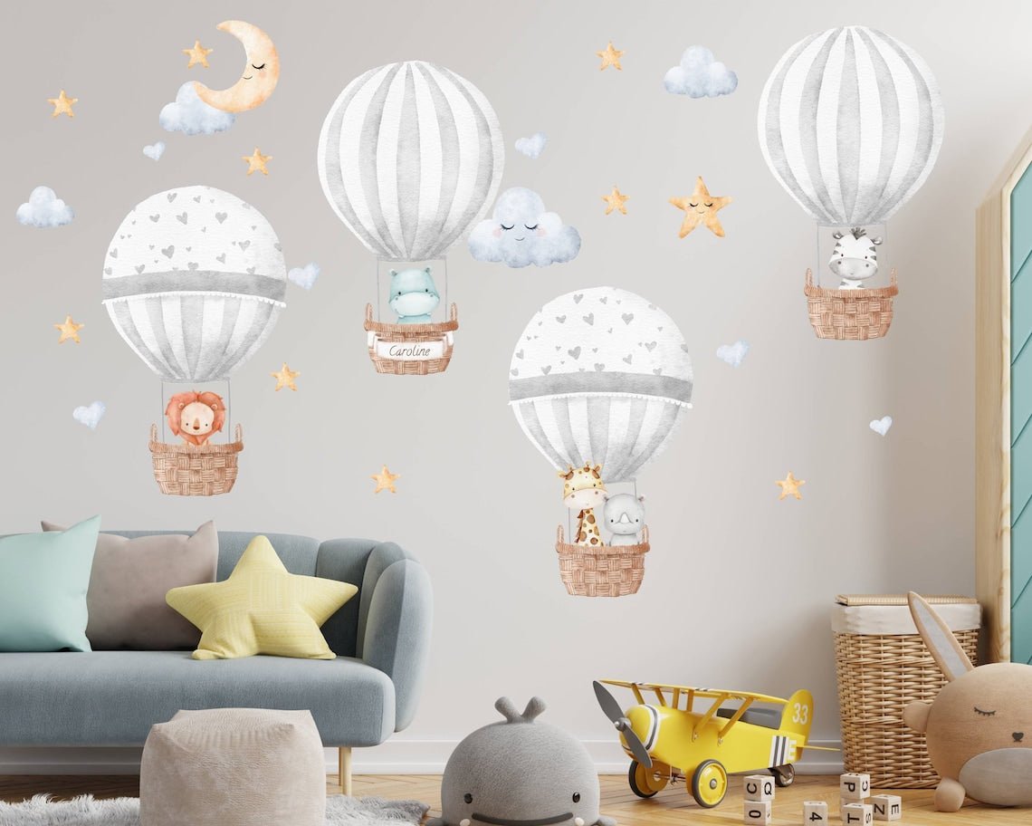 Hot Air Balloon Nursery Wall Decal - ChicoBumBum