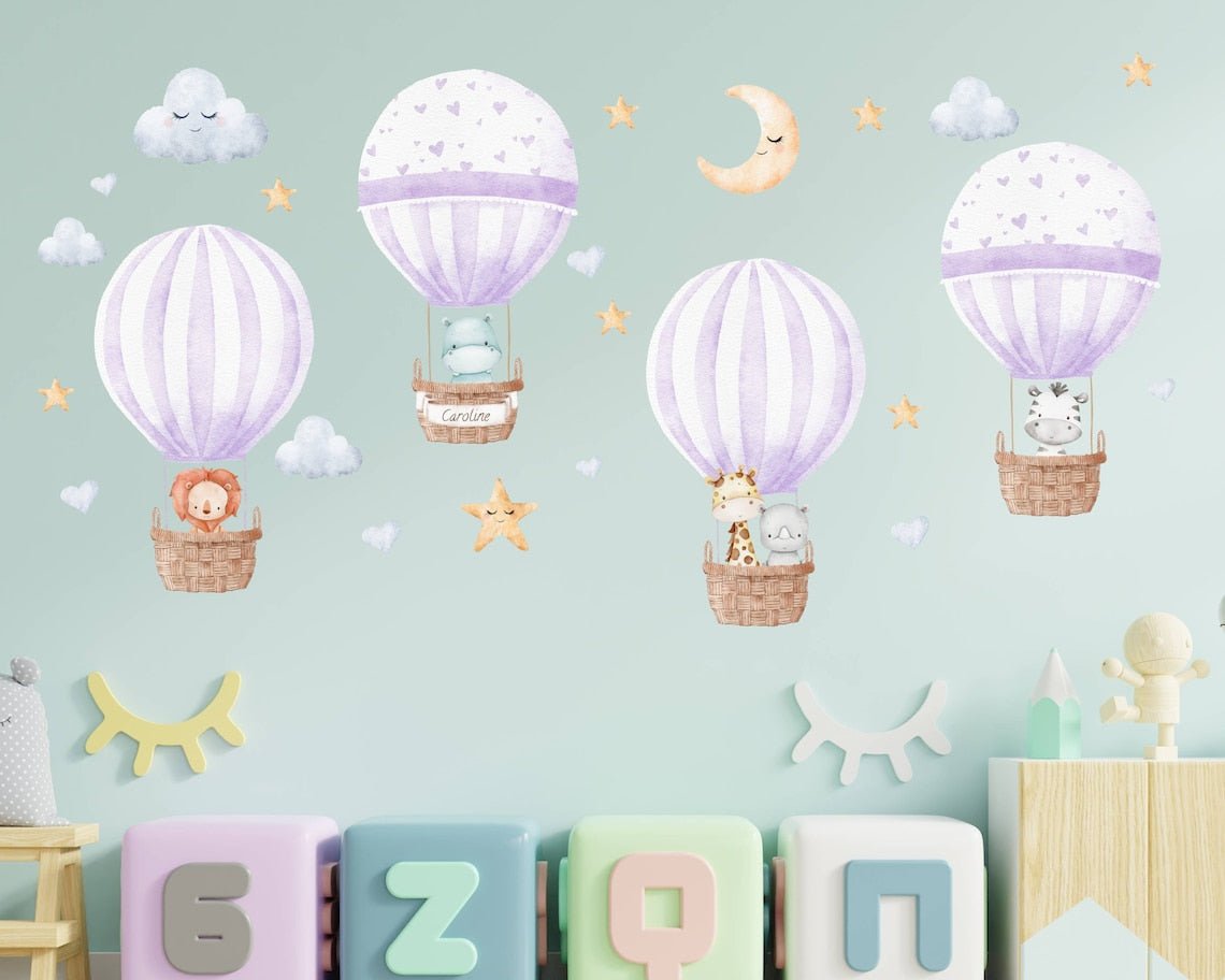 Hot Air Balloon Nursery Wall Decal - ChicoBumBum