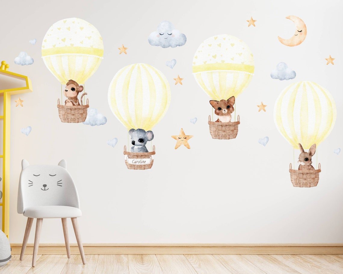 Hot Air Balloon Nursery Wall Decal - ChicoBumBum