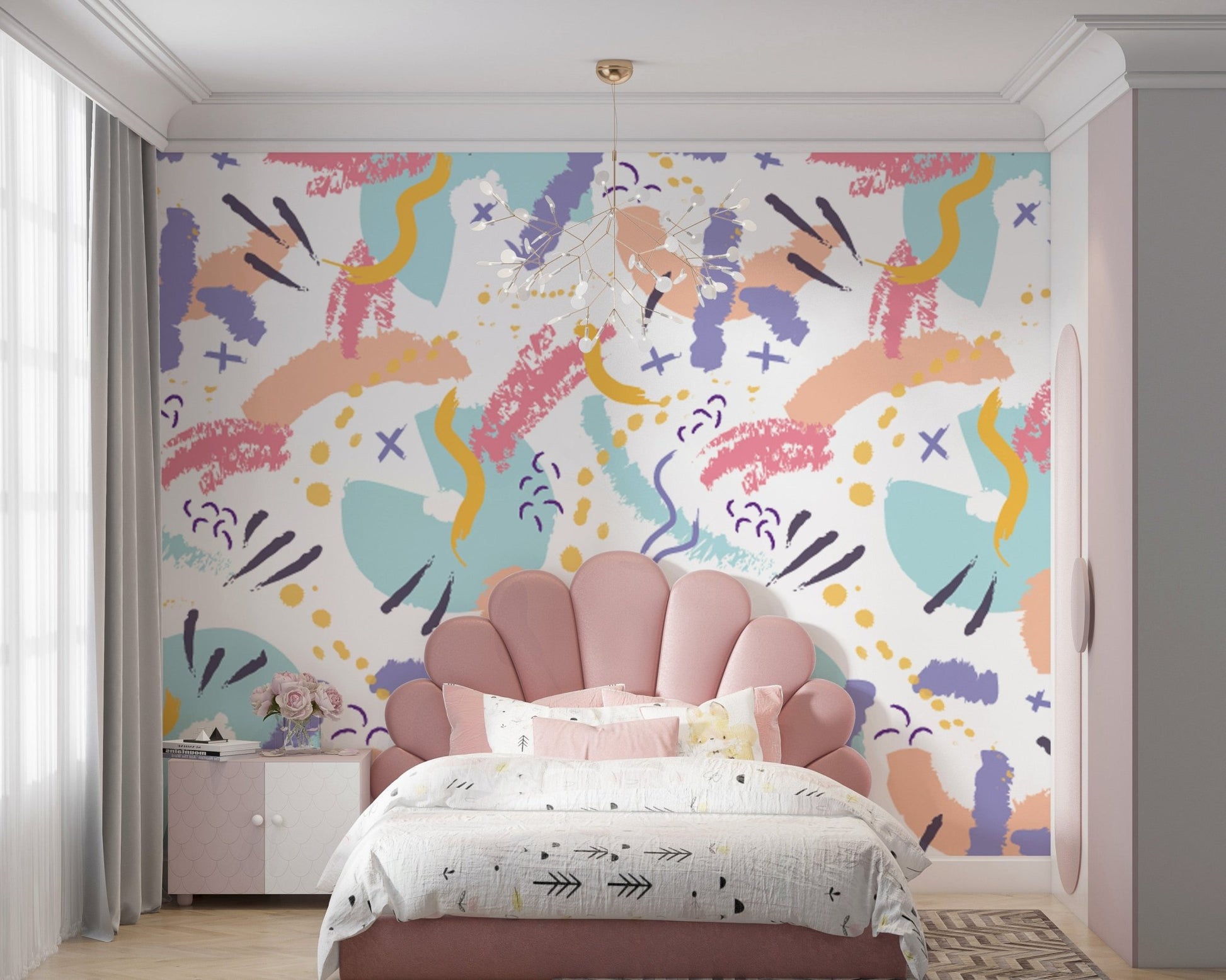 Nursery Colorful Wallpaper - ChicoBumBum