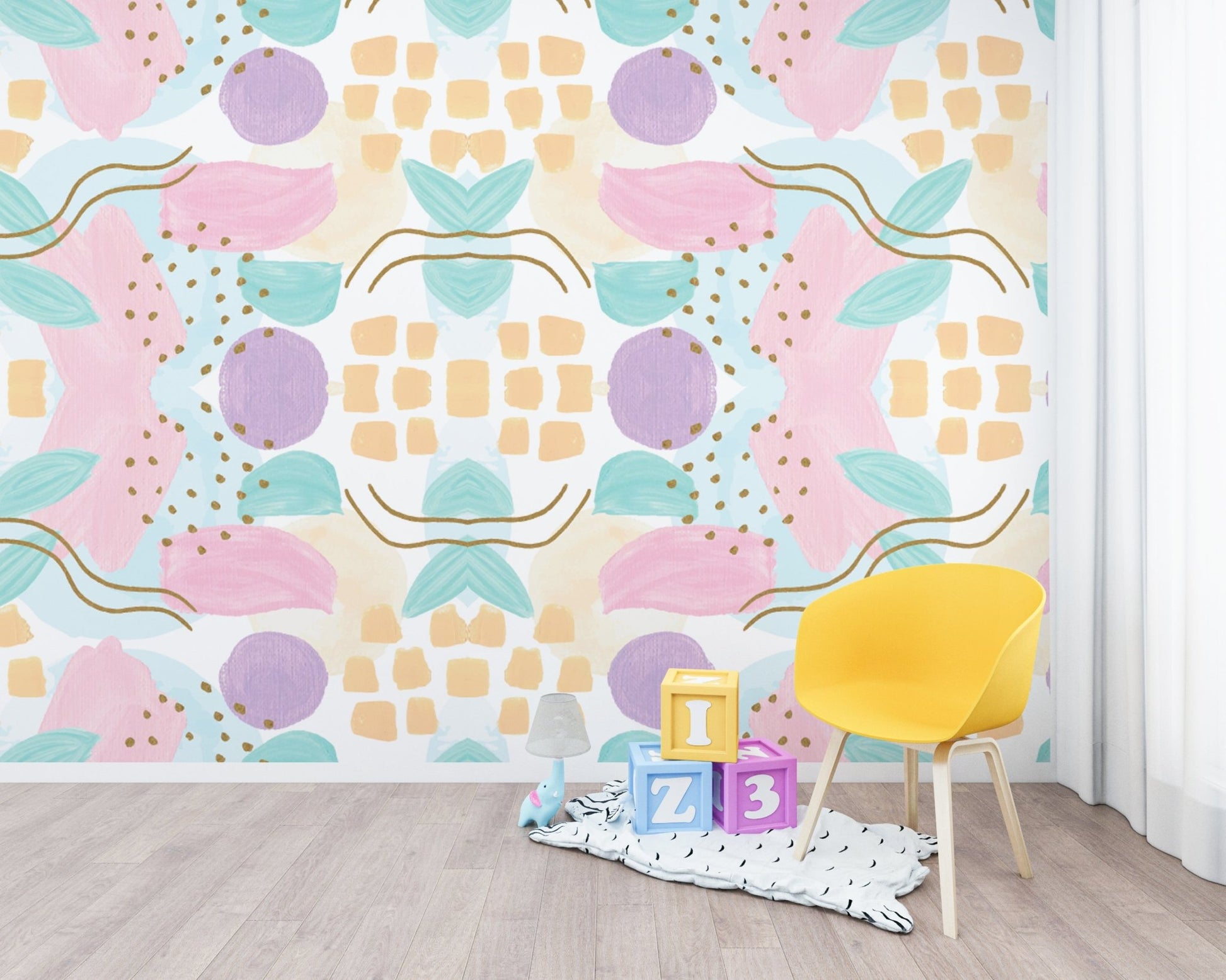 Nursery Colorful Wallpaper - ChicoBumBum