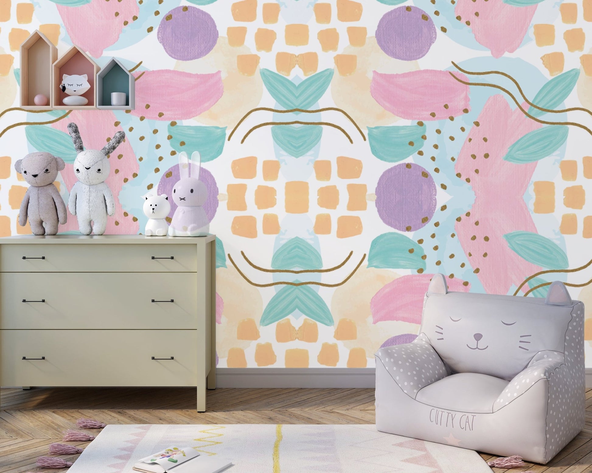 Nursery Colorful Wallpaper - ChicoBumBum