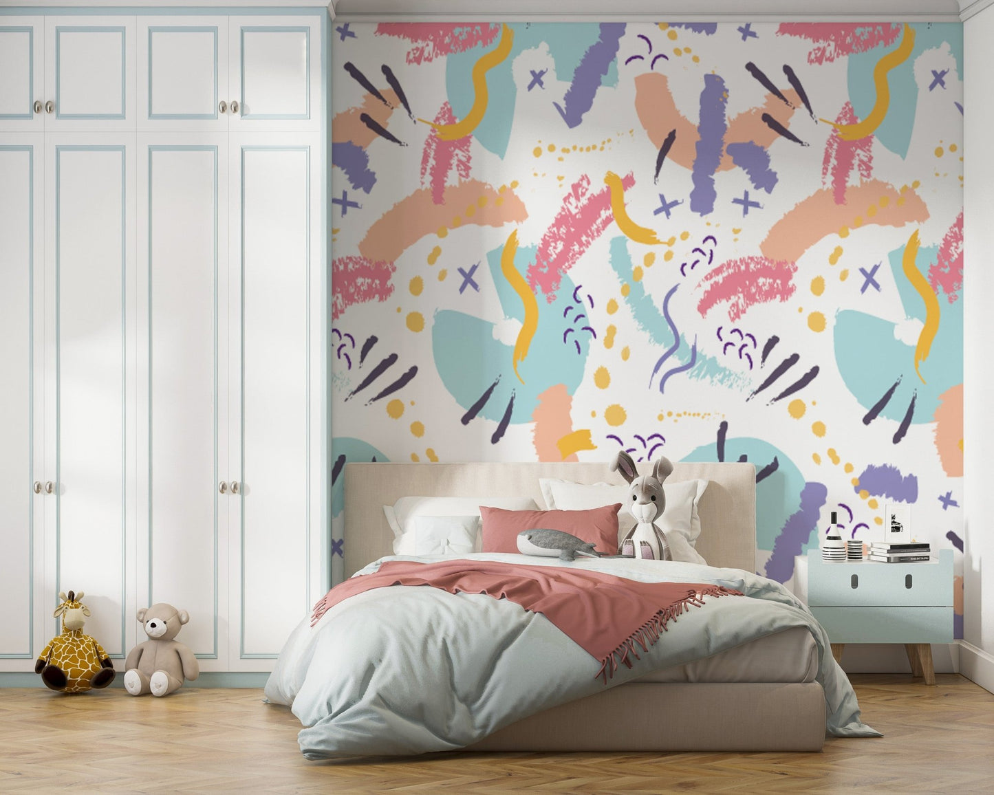 Nursery Colorful Wallpaper - ChicoBumBum