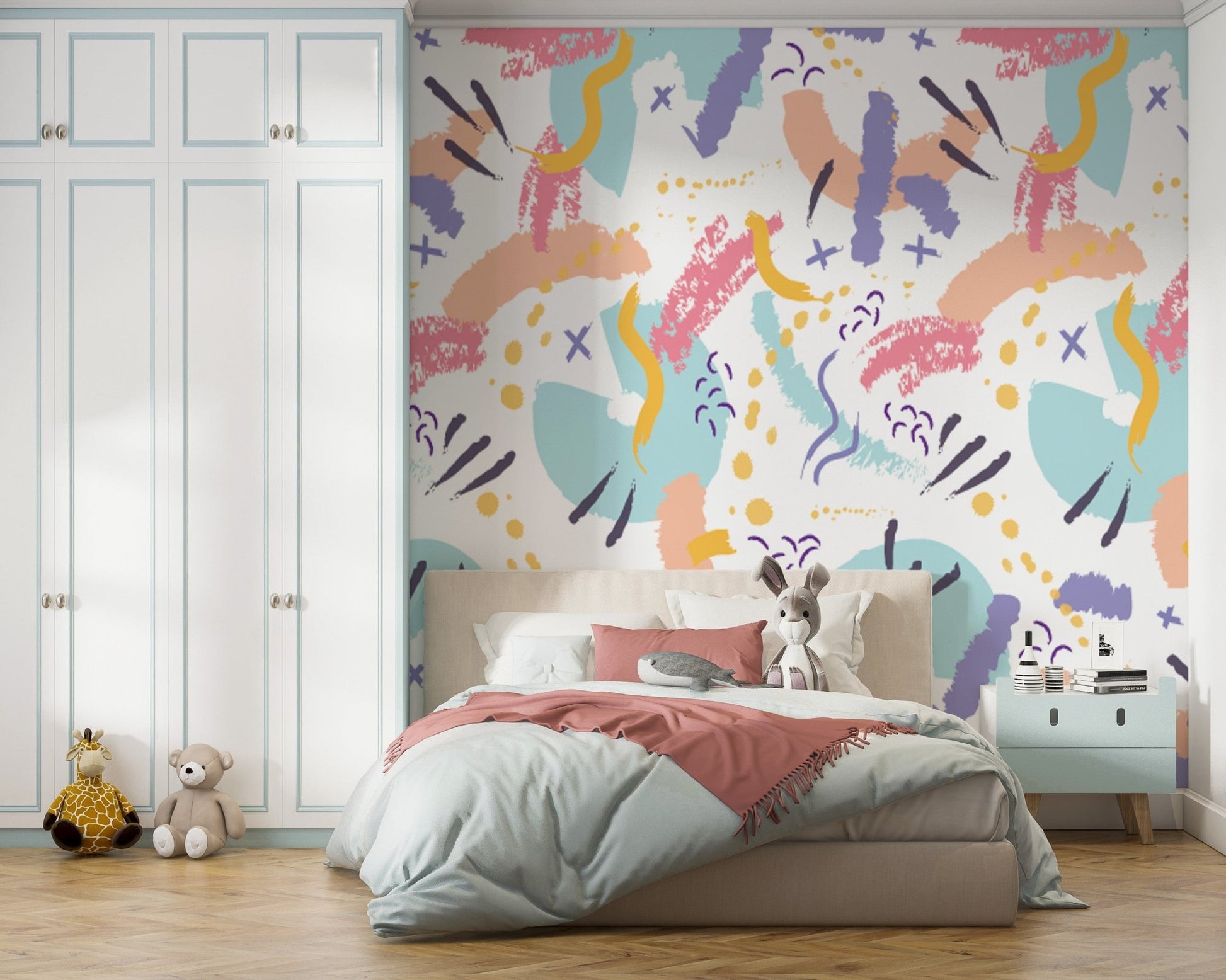 Nursery Colorful Wallpaper - ChicoBumBum