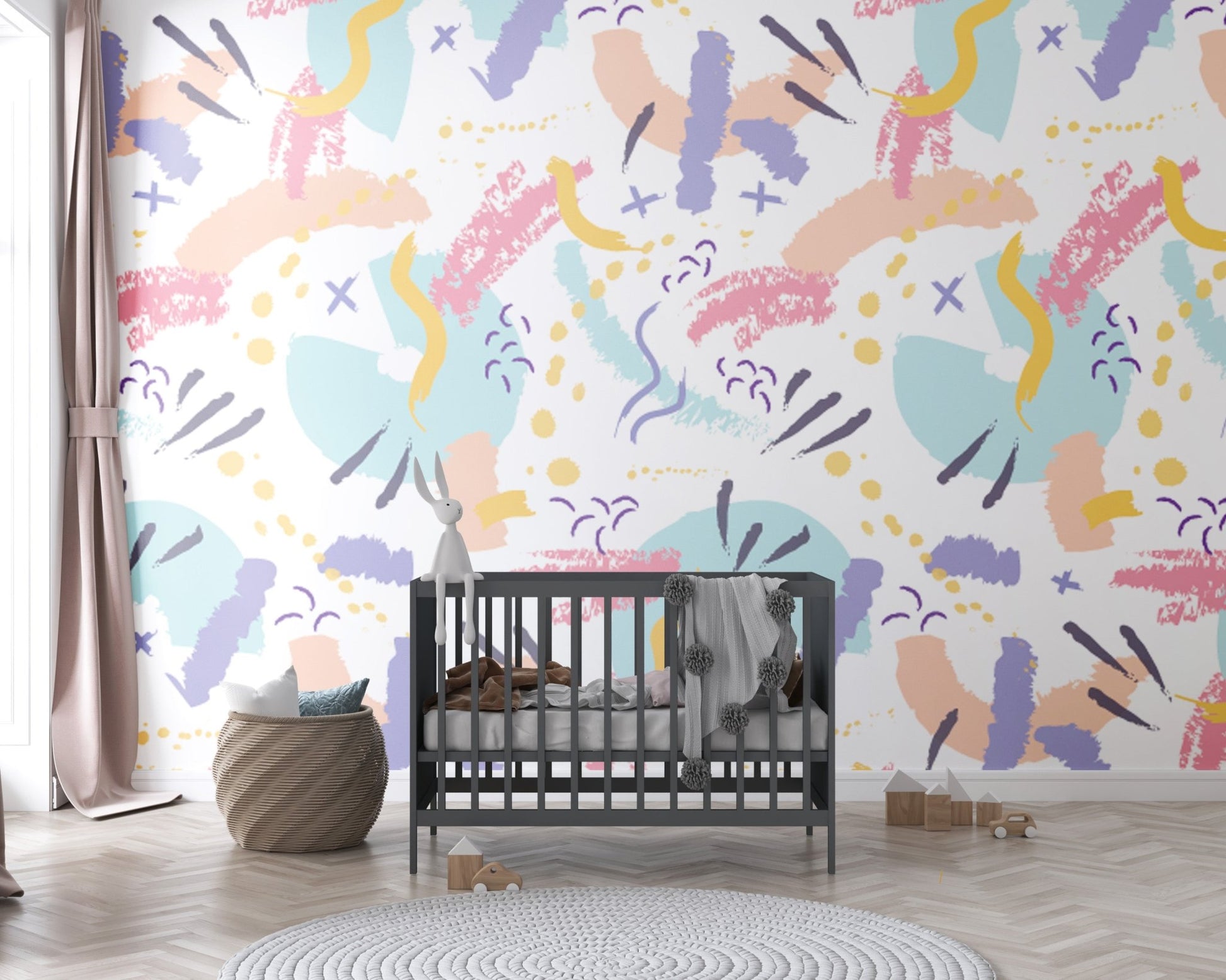 Nursery Colorful Wallpaper - ChicoBumBum