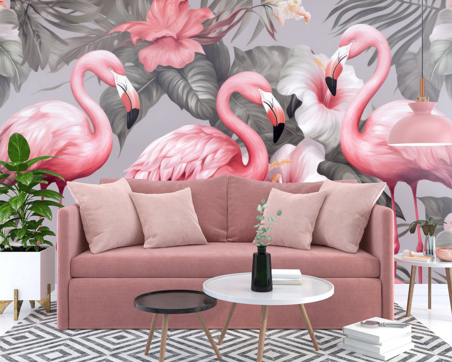 Pink Flamingos Wallpaper - ChicoBumBum