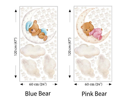 Sleeping Bear Nursery Wall Decal - ChicoBumBum