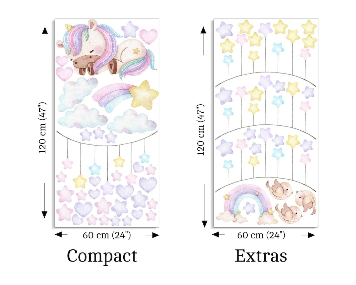 Sleeping Unicorn Wall Decal - ChicoBumBum