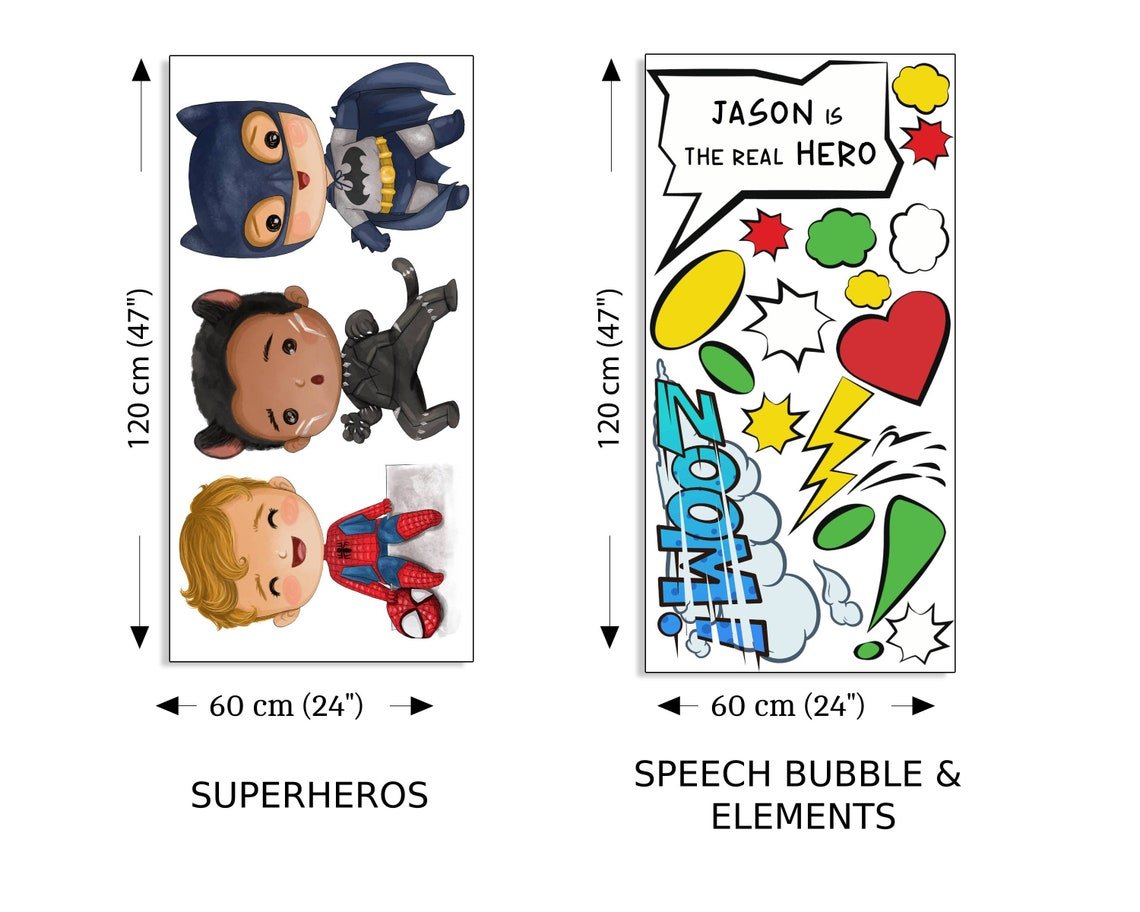 Creative Converting Superhero Speech Bubble Wall Decals