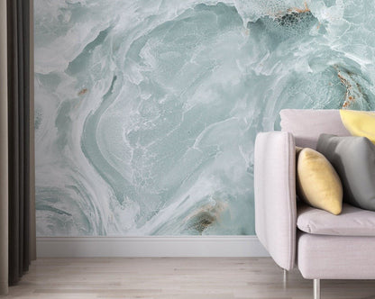 Turquoise Marble Wallpaper - ChicoBumBum