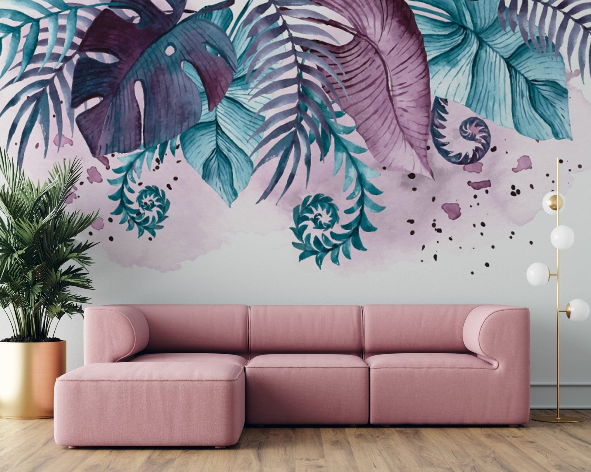 Watercolor Leaves Wallpaper - ChicoBumBum