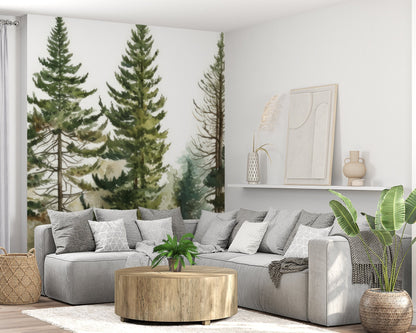 Watercolor Woodland Wallpaper - ChicoBumBum